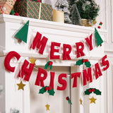 Merry Christmas Banner with Red Berries And Leaves Christmas Banner