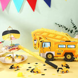 Construction Truck Piñata with Blindfold Bat and Confetti
