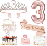 3rd Birthday Decorations for Girls Including 3 year old Birthday