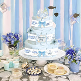 Under the Sea Theme Diaper Cake Decorations for Baby Shower Party