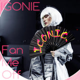 FairySandy 6 Pcs Large Hand Fan Rave Iconic Shade Bye Folding Bamboo