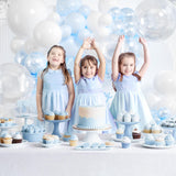 Blue Balloon Arch Kit 177Pcs Blue and White Balloon Arch Kit with