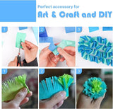 PartyWoo Blue Crepe Paper Streamers 6pcs 492ft Pack of Light Sky Blue