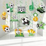 Soccer Hanging Swirls - 30 Pcs Soccer Party Decorations Ceiling