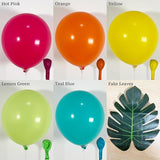 146Pcs Tropical Aloha Balloon Arch Garland Kit with Flamingo Palm