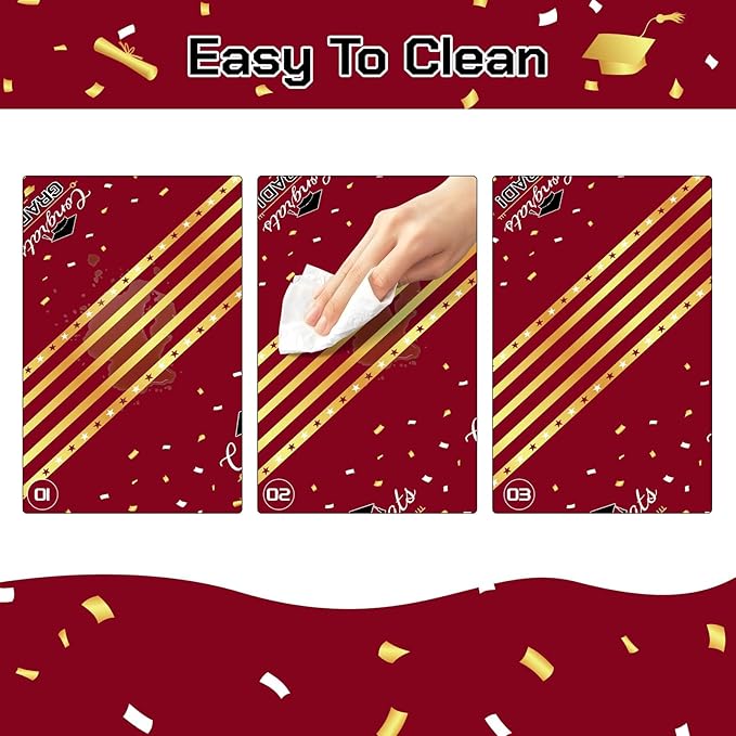 Childom 3 Pack Graduation Tablecloth,Graduation Decorations Class of #