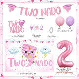 Two Nado Birthday Party Decorations for Girls Tornado 2nd Birthday