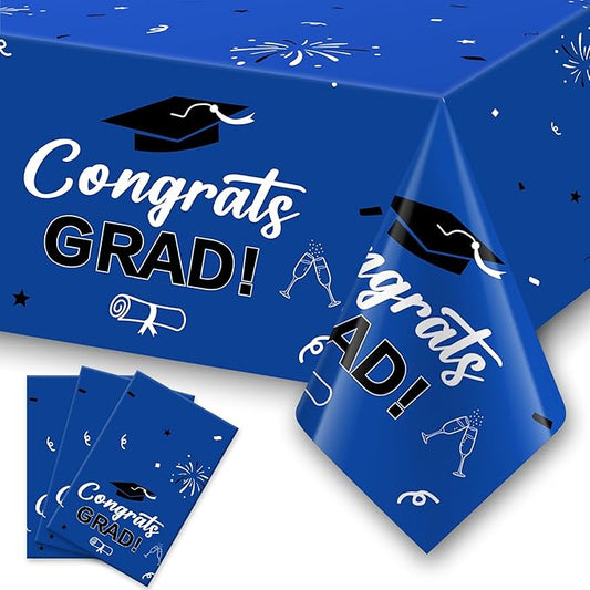 Slergut 2026 Graduation Decorations 3 Pack Graduation Tablecloth