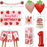Berry Baby Girl 1st Birthday Decor Strawberry First Birthday
