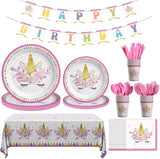 Unicorn Birthday Decorations for Girls 170 Pcs Unicorn Party