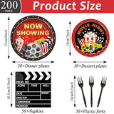 200pcs Movie Night Party Supplies Decorations Movie Popcorn Theme