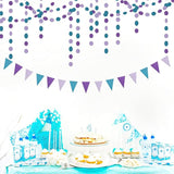 Purple-Blue Mermaid Party-Decorations Paper Garland Streamers - 52Ft