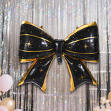 2pcs Large Bow Balloons, Bow Themed Party Decorations Elegant Coq Blac