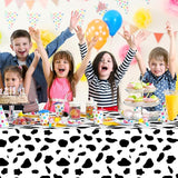 12 Pack Cowboy Baby Shower Plastic Tablecloth for Rectangle Tables