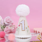 WUTKYAX Wild Flower 1st Birthday Hat - First and Decor for Girls,Our