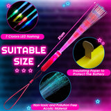 Zhanmai 24 Pieces Upgraded Glow Fiber Wands Sticks K-pop Concert LED