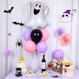Halloween Ghost Party Balloons Stand Kit 2 Sets with 2 White Ghost