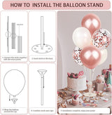 236 Pcs Birthday Decorations For Women Rose Gold Party Decorations