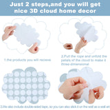 8 Pcs 3D Cloud Decoration Hanging for Ceiling Game Themed Party