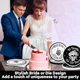96pcs Bride or Die Bachelorette Party Plates and Napkins Till Death