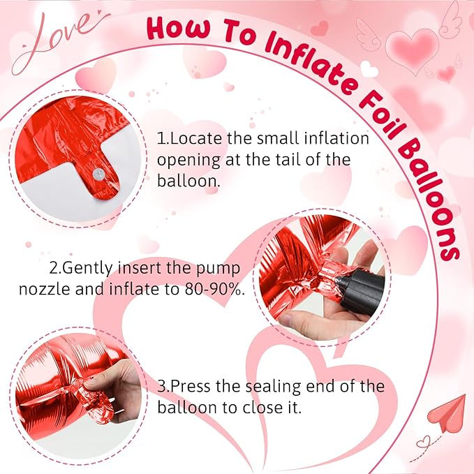 Happy Galentines Day Balloons Banner 16 Inch Pink Galentine Letters