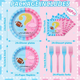 96Pcs Gender Reveal Party Supplies Touchdown or Tutus Gender Reveal
