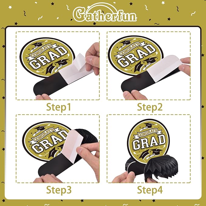 9PCS Graduation Party Decorations Class of 2026 Congrats Grad Table #4
