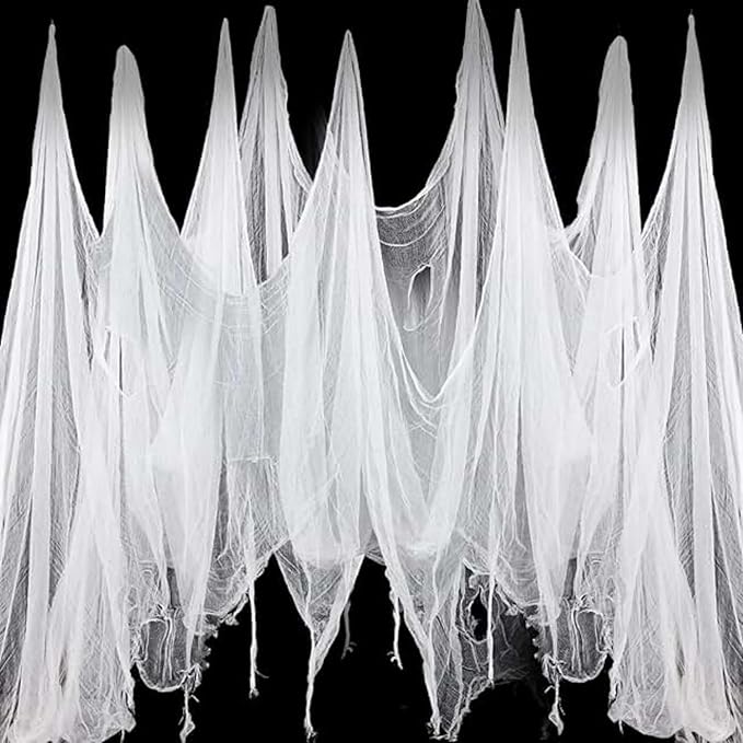 Niurui Halloween White Creepy Cloth 315 x 79 Inch Spooky Gauze
