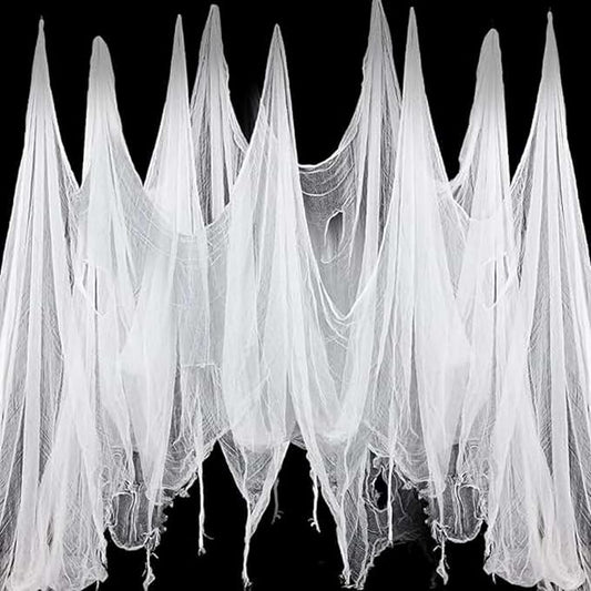 Niurui Halloween White Creepy Cloth 315 x 79 Inch Spooky Gauze
