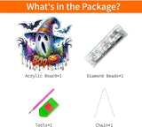VODAPYC Halloween Diamond Art Hanging Kits for Adults, DIY Double
