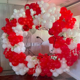 Red and White Balloon Arch Kit, Red and White Balloon Garland Kit, Red
