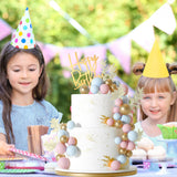 MIAHART Ball Cake Toppers Boho Grass Cake Topper Ball Cake Insert