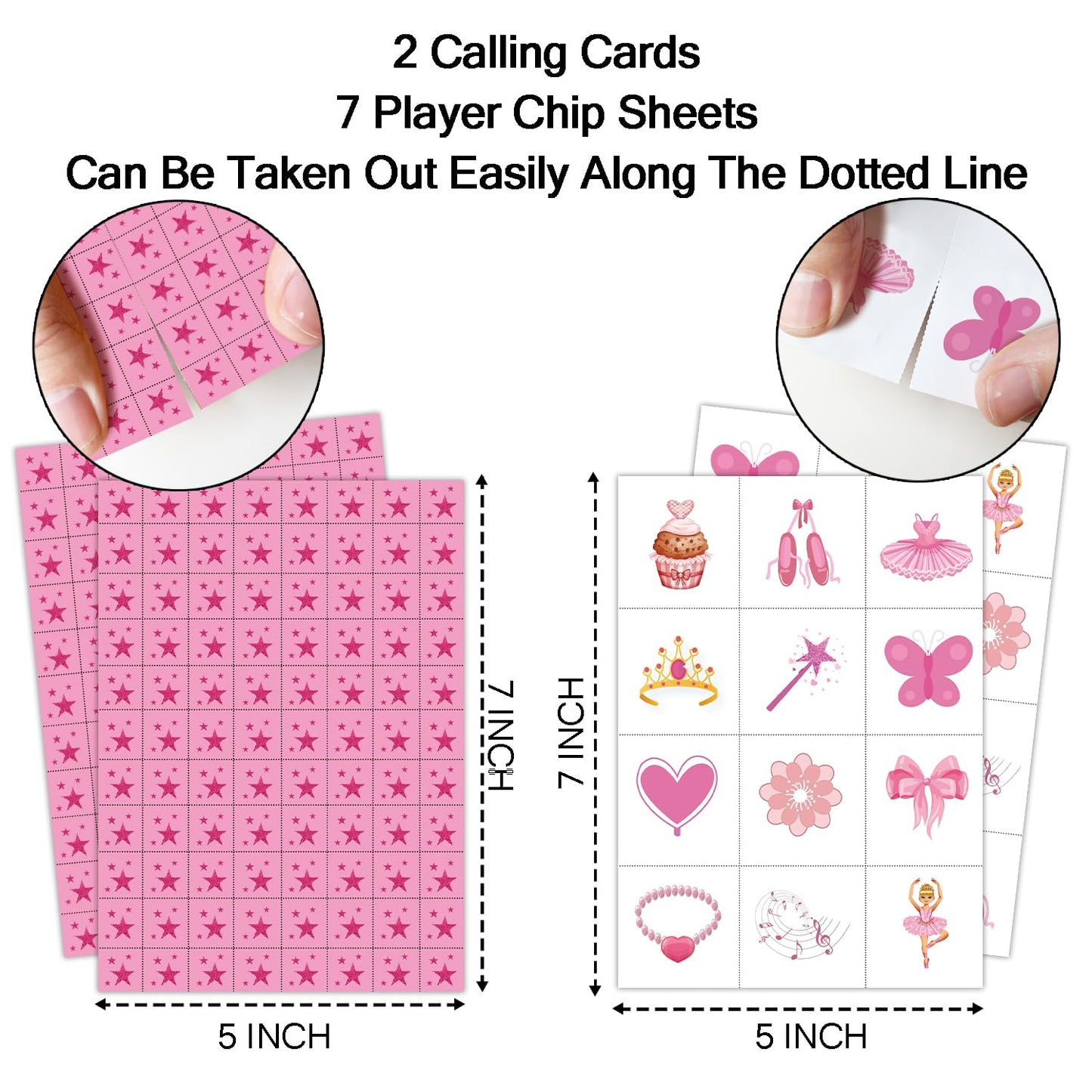 mermermu Ballerina Party Bingo Game Cards(24 Players), Ballet Dance