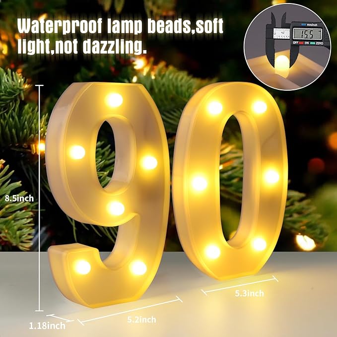 90th Birthday Decorations for Women Men Happy 90 Birthday