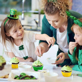 JarThenaAMCS 200Pcs St. Patrick's Day Foil Cupcake Liners Baking Cups