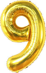 KatchOn, Giant Gold Number 9 Balloon - 40 Inch | Foil 9 Birthday
