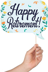 Retirement Photo Booth Props 41 pc Photobooth Kit with 8 x 10 Inch