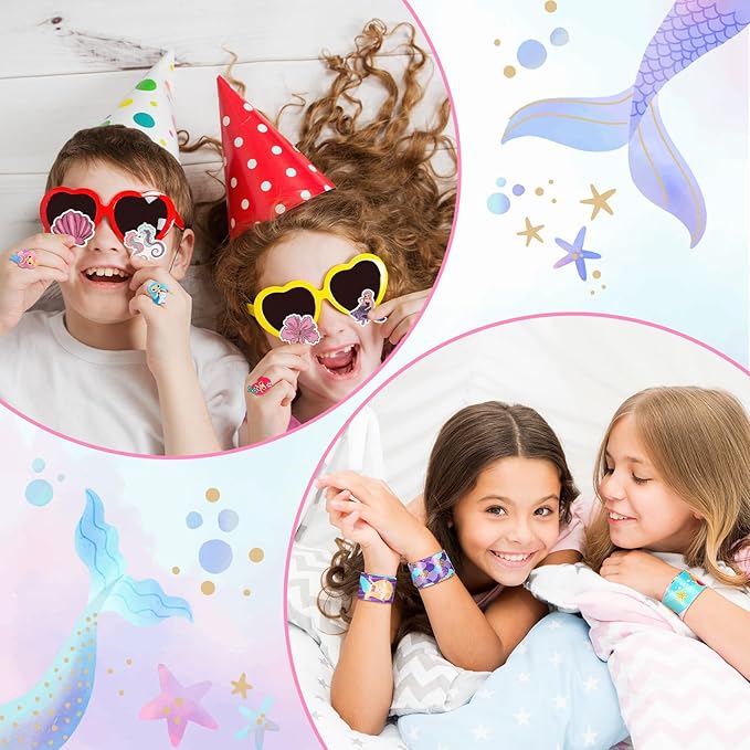 90 Pieces Mermaid Party Favors Includes Piñata Bundle 16 x 12 x 3