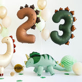 Dinosaur Number 3 Balloon PartyDeco 36 Inch Three Rex Balloons 3