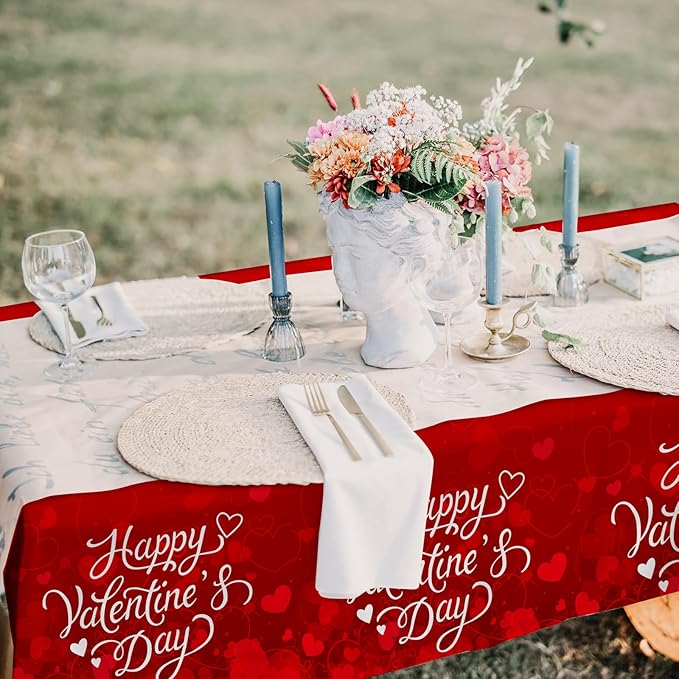 Valentine's Day Party Supplies for 25 Guests Romantic Heart Shaped