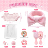 9 Pcs Sleepover Party Supplies for Girls Include Spa Headband Sleep