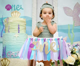 Mermaid Skirt For 1st Birthday Party Supplies For Highchair Tutu