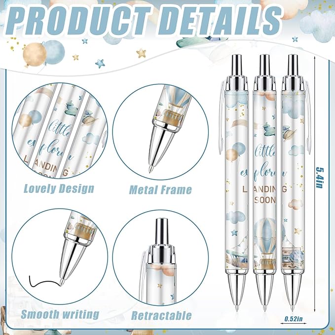 145 Pieces Airplane Baby Shower Favors for Guest Little Explorer