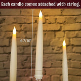 Halloween Decorations Floating Candles with Wand 12 Pcs Magic
