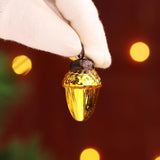 Indian Shelf Gold Hanging Ornaments - 25 Premium Glass Christmas