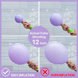 PartyWoo Lavender Balloons 140pcs Different Sizes Pack of 18 12 10 5