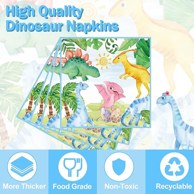 Dinosaur Birthday Party Supplies - 175PCS Dinosaur Themes Party