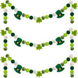 3 Pack Felt St Patrick's Day Decorations Garland 6.6 Feet Pom Pom
