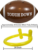 40 Giant Jumbo Inflatable Football with Tee Set for Football Party