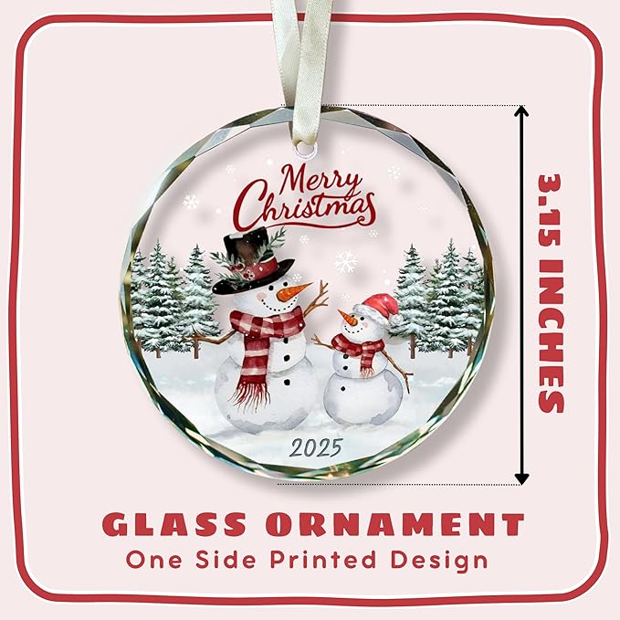 Snowman Ornaments - Snowman Christmas Ornament 2025 - Winter Holiday